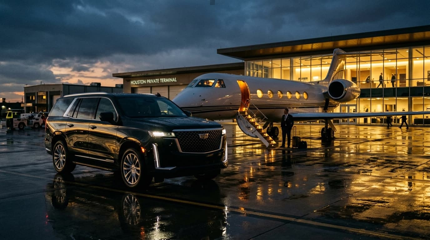 HLC Executive SUV at private terminal